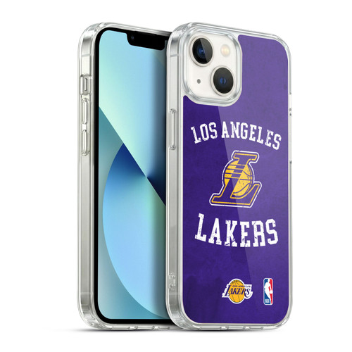 NBA Los Angeles Lakers Distressed Soft Gel Case for Apple iPhone 13