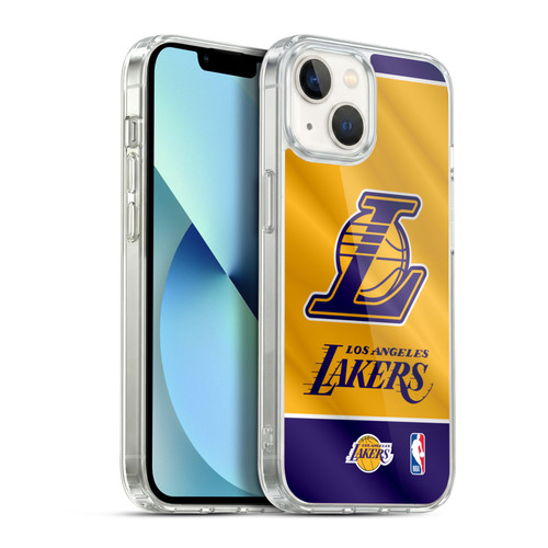 NBA Los Angeles Lakers Horizontal Banner Soft Gel Case for Apple iPhone 13
