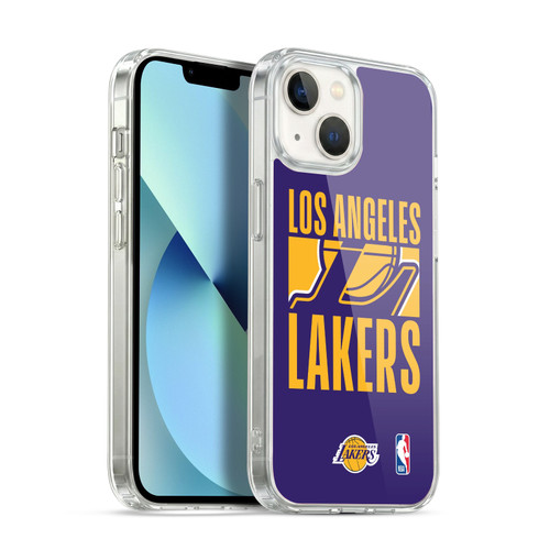 NBA Los Angeles Lakers Typography Soft Gel Case for Apple iPhone 13