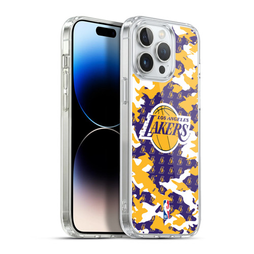 NBA Los Angeles Lakers Camouflage Soft Gel Case for Apple iPhone 13 Pro Max & MagSafe