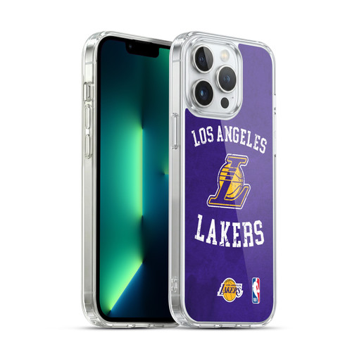 NBA Los Angeles Lakers Distressed Soft Gel Case for Apple iPhone 13 Pro Max & MagSafe