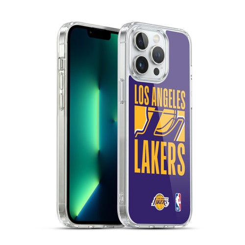 NBA Los Angeles Lakers Typography Soft Gel Case for Apple iPhone 13 Pro Max & MagSafe