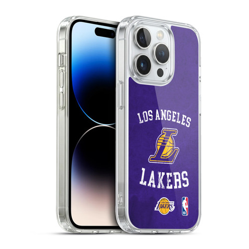NBA Los Angeles Lakers Distressed Soft Gel Case for Apple iPhone 13 Pro & MagSafe