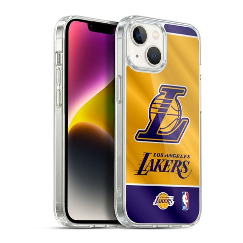 NBA Los Angeles Lakers Horizontal Banner Soft Gel Case for Apple iPhone 14