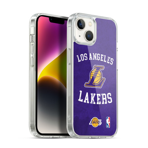 NBA Los Angeles Lakers Distressed Soft Gel Case for Apple iPhone 14 Plus & MagSafe