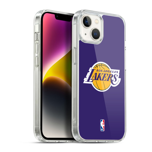 NBA Los Angeles Lakers Plain Soft Gel Case for Apple iPhone 14 Plus & MagSafe