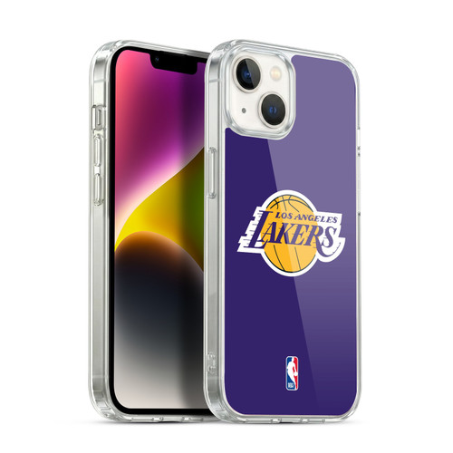 NBA Los Angeles Lakers Plain Soft Gel Case for Apple iPhone 14 Plus & MagSafe