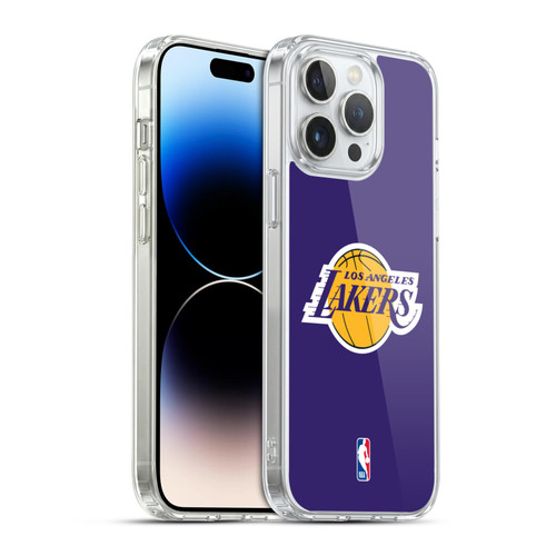 NBA Los Angeles Lakers Plain Soft Gel Case for Apple iPhone 14 Pro Max & MagSafe