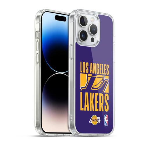 NBA Los Angeles Lakers Typography Soft Gel Case for Apple iPhone 14 Pro Max & MagSafe