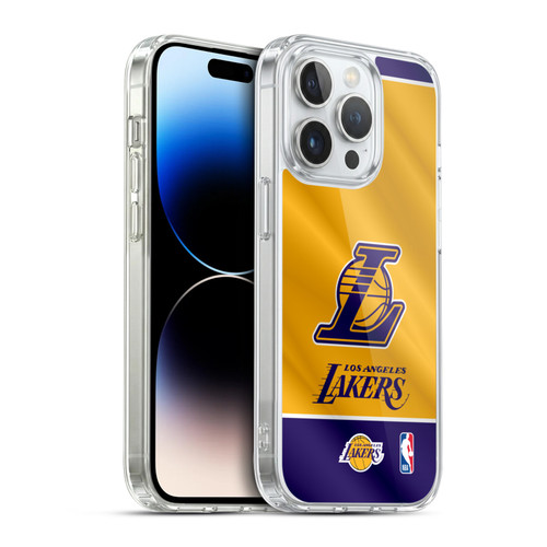NBA Los Angeles Lakers Horizontal Banner Soft Gel Case for Apple iPhone 14 Pro & MagSafe