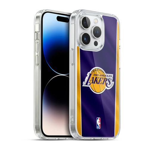 NBA Los Angeles Lakers Vertical Banner Soft Gel Case for Apple iPhone 14 Pro & MagSafe