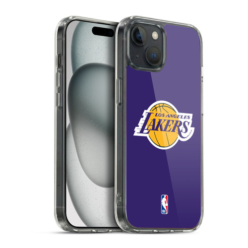 NBA Los Angeles Lakers Plain Soft Gel Case for Apple iPhone 15 Plus & MagSafe