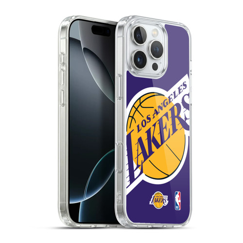 NBA Los Angeles Lakers Oversized Soft Gel Case for Apple iPhone 16 Pro Max & MagSafe