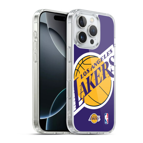 NBA Los Angeles Lakers Oversized Soft Gel Case for Apple iPhone 16 Pro & MagSafe
