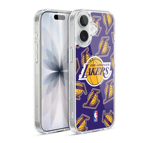 NBA Los Angeles Lakers Patterns Soft Gel Case for Apple iPhone 17
