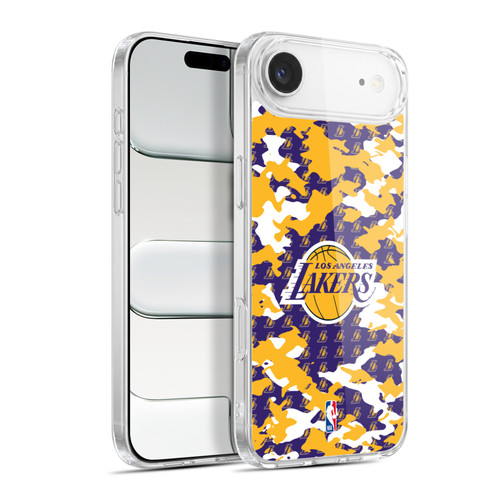 NBA Los Angeles Lakers Camouflage Soft Gel Case for Apple iPhone 17 Air