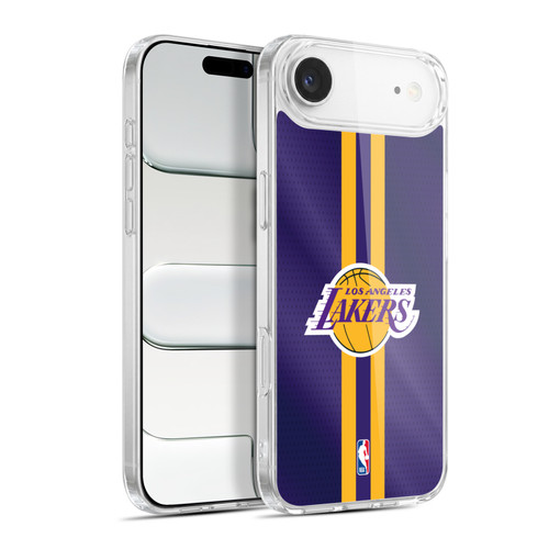 NBA Los Angeles Lakers Stripes Soft Gel Case for Apple iPhone 17 Air