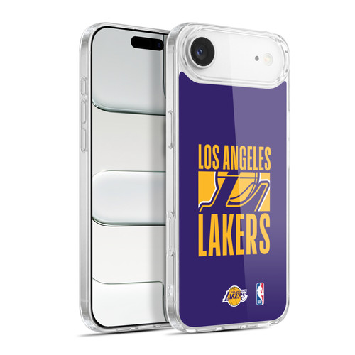 NBA Los Angeles Lakers Typography Soft Gel Case for Apple iPhone 17 Air