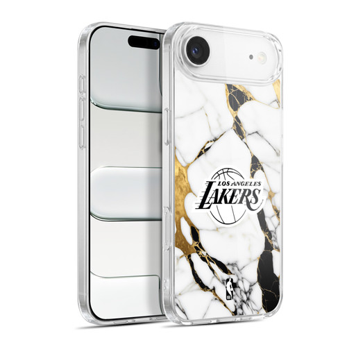 NBA Los Angeles Lakers White Marble Soft Gel Case for Apple iPhone 17 Air