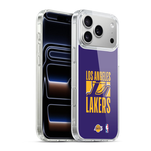 NBA Los Angeles Lakers Typography Soft Gel Case for Apple iPhone 17 Pro Max