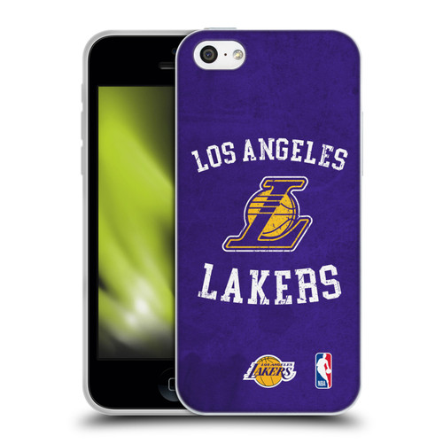 NBA Los Angeles Lakers Distressed Soft Gel Case for Apple iPhone 5c