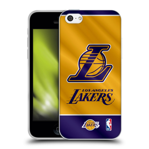 NBA Los Angeles Lakers Horizontal Banner Soft Gel Case for Apple iPhone 5c