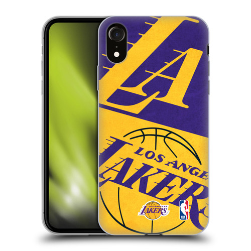 NBA Los Angeles Lakers Half Oversized Soft Gel Case for Apple iPhone XR