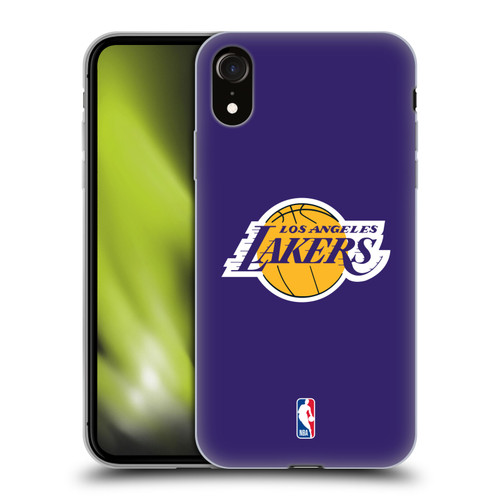NBA Los Angeles Lakers Plain Soft Gel Case for Apple iPhone XR