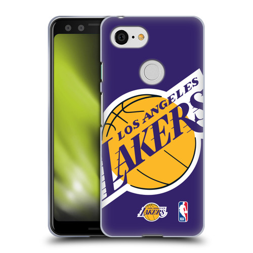 NBA Los Angeles Lakers Oversized Soft Gel Case for Google Pixel 3