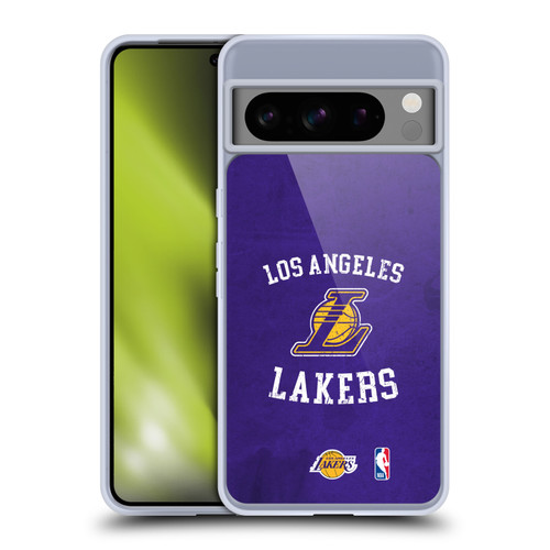 NBA Los Angeles Lakers Distressed Soft Gel Case for Google Pixel 8 Pro
