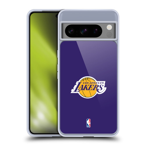 NBA Los Angeles Lakers Plain Soft Gel Case for Google Pixel 8 Pro