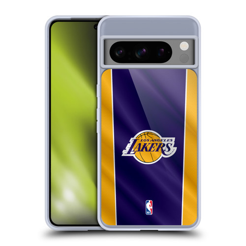 NBA Los Angeles Lakers Vertical Banner Soft Gel Case for Google Pixel 8 Pro