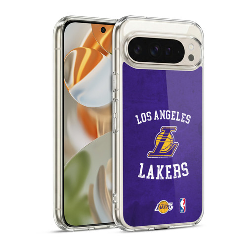 NBA Los Angeles Lakers Distressed Soft Gel Case for Google Pixel 9 / Pixel 9 Pro
