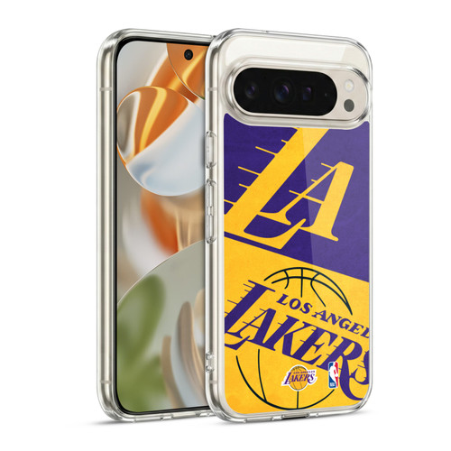 NBA Los Angeles Lakers Half Oversized Soft Gel Case for Google Pixel 9 / Pixel 9 Pro
