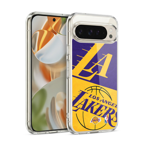 NBA Los Angeles Lakers Half Oversized Soft Gel Case for Google Pixel 9 / Pixel 9 Pro