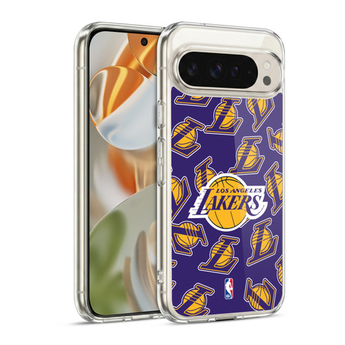 NBA Los Angeles Lakers Patterns Soft Gel Case for Google Pixel 9 / Pixel 9 Pro