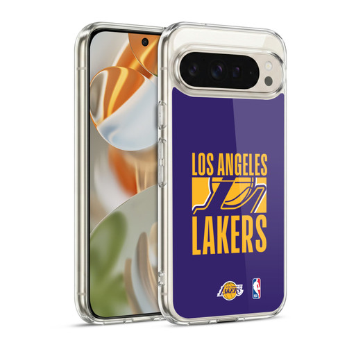 NBA Los Angeles Lakers Typography Soft Gel Case for Google Pixel 9 / Pixel 9 Pro
