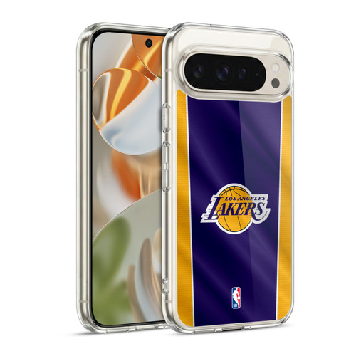 NBA Los Angeles Lakers Vertical Banner Soft Gel Case for Google Pixel 9 / Pixel 9 Pro