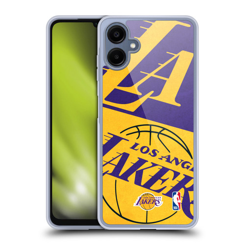 NBA Los Angeles Lakers Half Oversized Soft Gel Case for Samsung Galaxy A06 4G