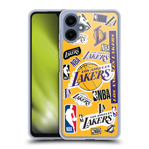 NBA Los Angeles Lakers Sticker Collage Soft Gel Case for Samsung Galaxy A06 4G