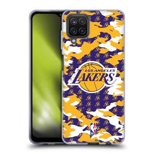 NBA Los Angeles Lakers Camouflage Soft Gel Case for Samsung Galaxy A12 (2020)