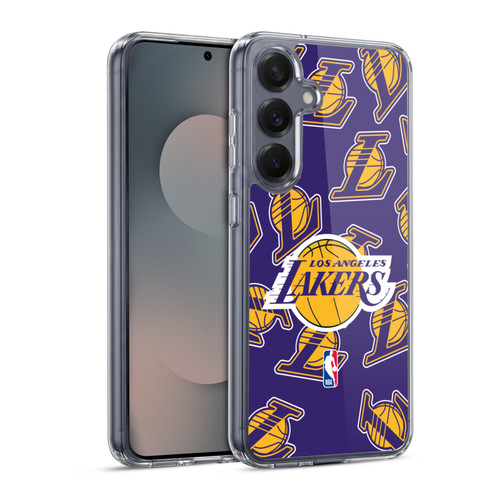 NBA Los Angeles Lakers Patterns Soft Gel Case for Samsung Galaxy S25 & MagSafe