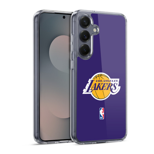NBA Los Angeles Lakers Plain Soft Gel Case for Samsung Galaxy S25 & MagSafe