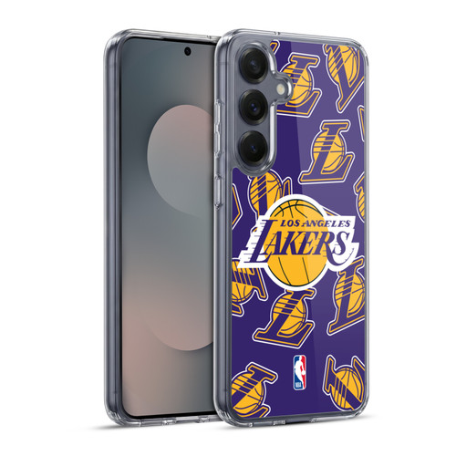 NBA Los Angeles Lakers Patterns Soft Gel Case for Samsung Galaxy S25+ & MagSafe