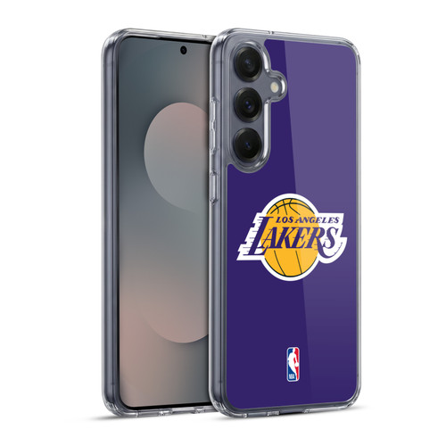 NBA Los Angeles Lakers Plain Soft Gel Case for Samsung Galaxy S25+ & MagSafe