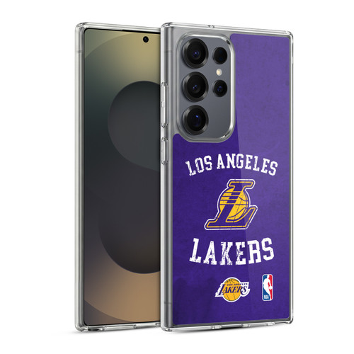 NBA Los Angeles Lakers Distressed Soft Gel Case for Samsung Galaxy S25 Ultra & MagSafe