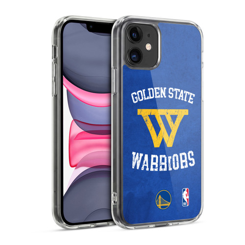 NBA Golden State Warriors Distressed Soft Gel Case for Apple iPhone 11