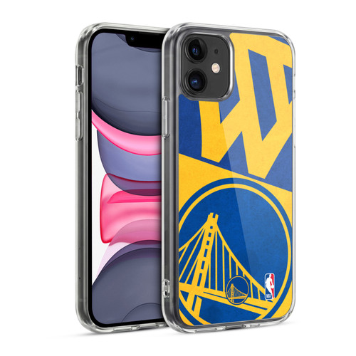 NBA Golden State Warriors Half Oversized Soft Gel Case for Apple iPhone 11