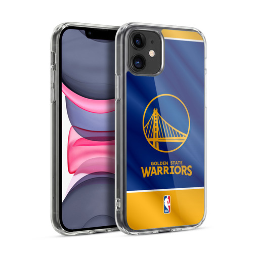 NBA Golden State Warriors Horizontal Banner Soft Gel Case for Apple iPhone 11
