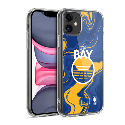 NBA Golden State Warriors Marble Agates Soft Gel Case for Apple iPhone 11